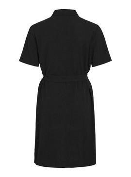Vestido camisola preta Vila Vijosa para mulher.