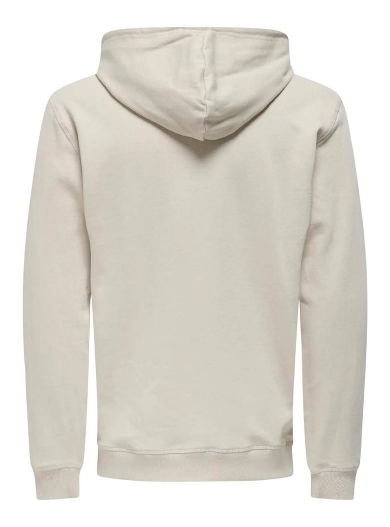 Suéter Only and Sons David bege para homem.