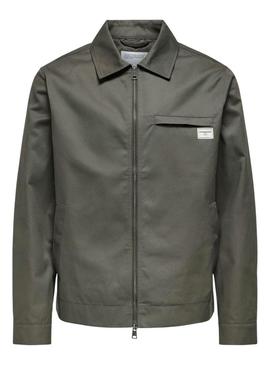 Jaqueta Only and Sons Ralph verde para homem
