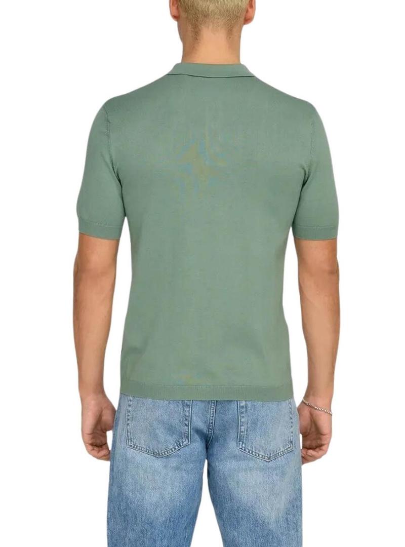 Polo Only and Sons Wyler verde para homem.