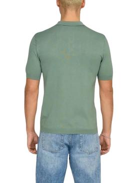 Polo Only and Sons Wyler verde para homem.