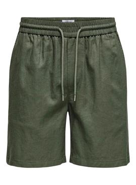 Bermudas Only and Sons verde para homem.