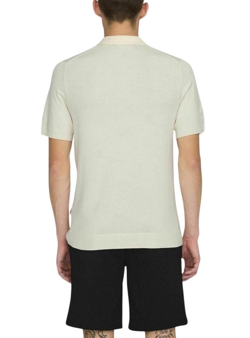 Polo Only and Sons Wyler bege para homem