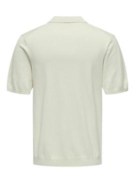 Polo Only and Sons Wyler bege para homem