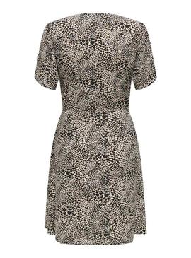 Vestido Only Evida animal print para mulher