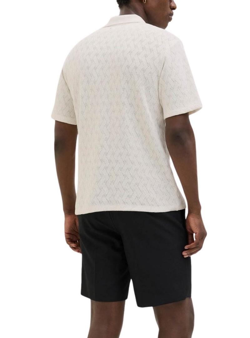 Polo Jack and Jones Latrent bege para homens