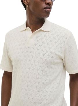 Polo Jack and Jones Latrent bege para homens