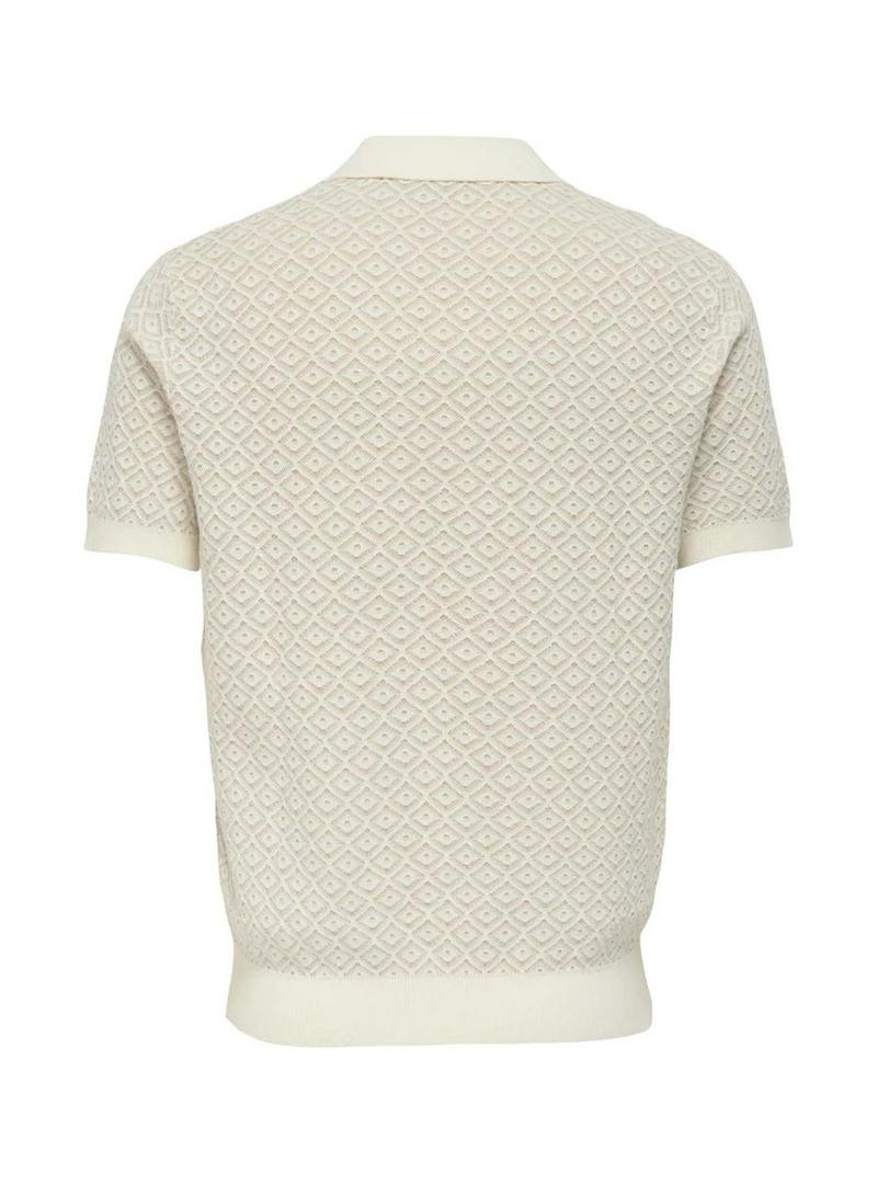 Polo Only and Sons Theo bege para homem