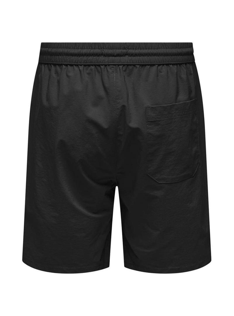 Bermudas Only and Sons Stel Move negras para homem.