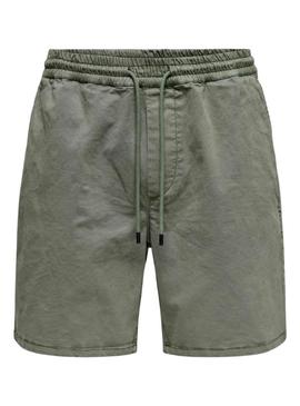 Bermudas Only Stel verde para homem.