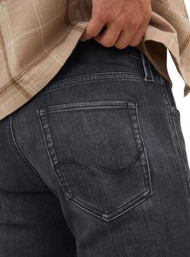 Calça de ganga Jack and Jones Gleen preta para homem.