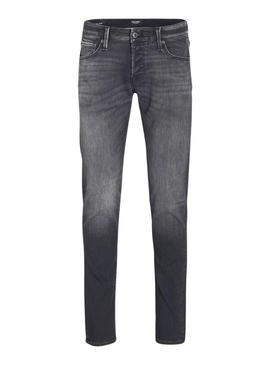 Calça de ganga Jack and Jones Gleen preta para homem.
