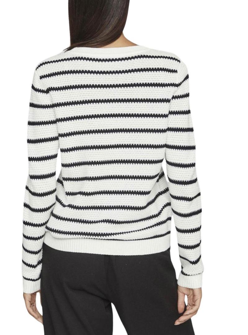 Camisa branca e preta Vila Vidalo para mulher.