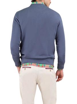 Moletom El Ganso Flocado azul para homem.