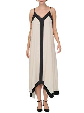 Vestido Only Diana bege para mulher