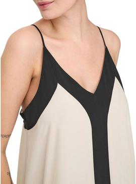 Vestido Only Diana bege para mulher