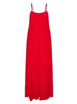 Vestido Only Niki vermelho para mulher.