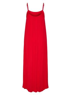 Vestido Only Niki vermelho para mulher.