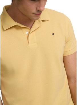 Polo Clássica amarela para homem