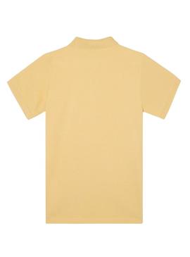  Polo Clássica amarela para homem