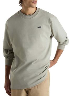 Camiseta Vans Salon Loose cinza para homem.