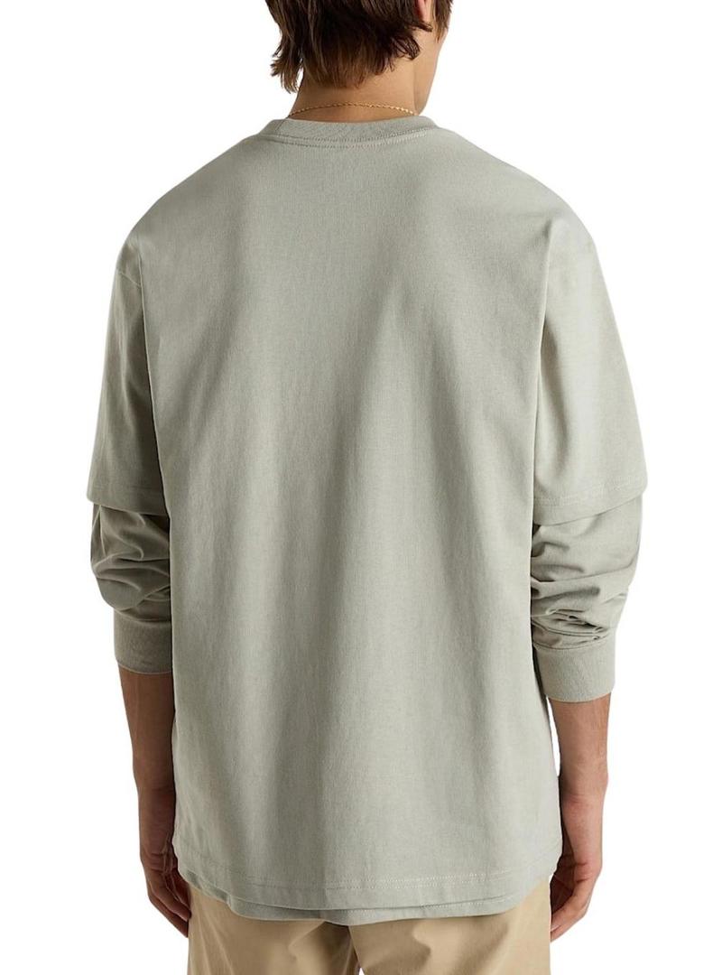 Camiseta Vans Salon Loose cinza para homem.
