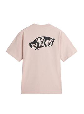 Camisa Vans Style 76 rosa para homem.
