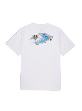 Camiseta Converse Piscina branca para homem.