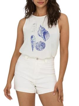 Camiseta Only Free branca para mulher