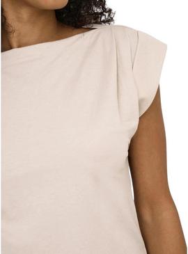 Vestido Only Jany bege para mulher