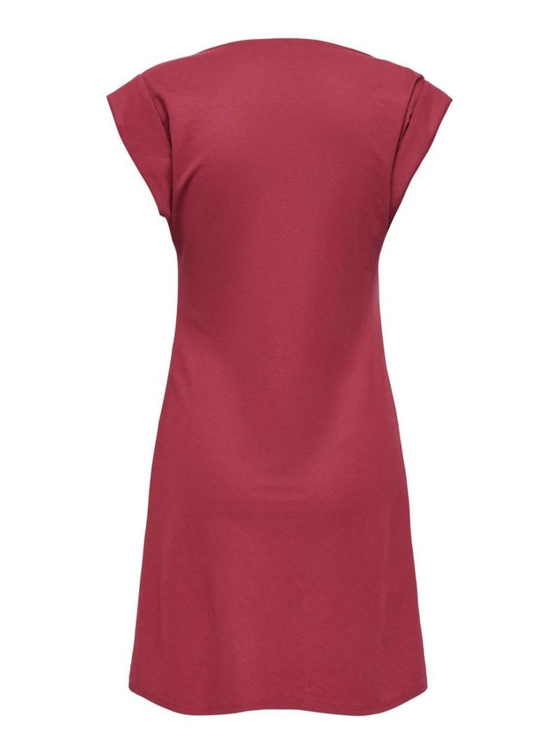 Vestido Only Jany granate para mulher