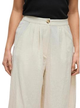 Calça Vila Etni bege para mulher
