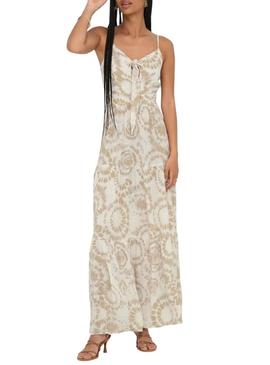 Vestido Only Chiara bege para mulher