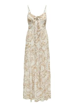 Vestido Only Chiara bege para mulher