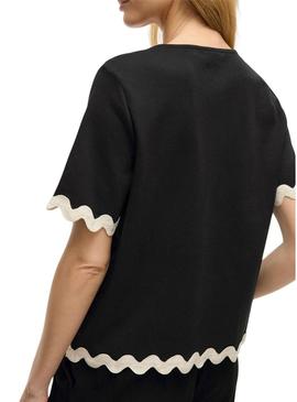 Top Vila Calisa preto para mulher