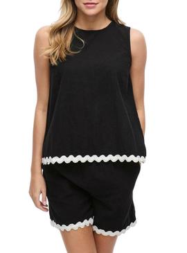 Top preto para mulher.