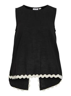 Top preto para mulher.
