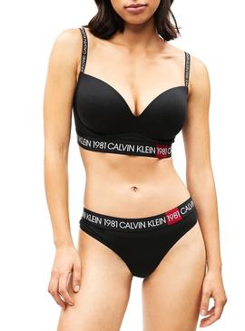 Sutiã Calvin Klein Push Up Inmerion 1981 Preto