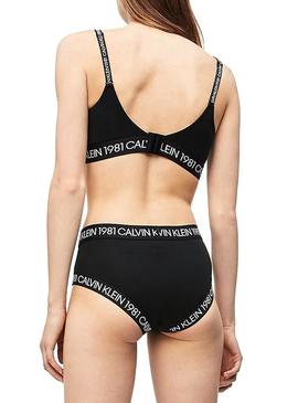 Sutiã Calvin Klein Push Up Inmerion 1981 Preto