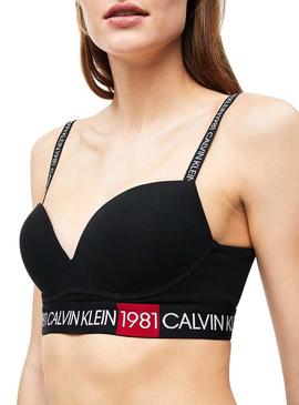 Sutiã Calvin Klein Push Up Inmerion 1981 Preto