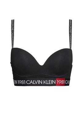 Sutiã Calvin Klein Push Up Inmerion 1981 Preto