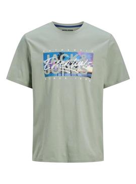 Camisa Jack and Jones Colton verde para homem.