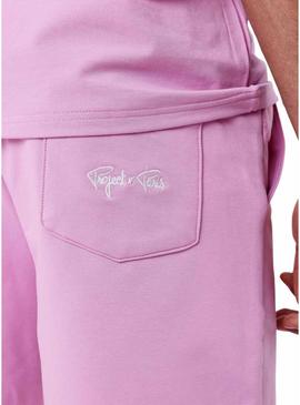 Calças de treino rosa Bermudas rosa   para homens.