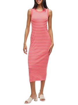 Vestido Vila Zicha coral para mulher.