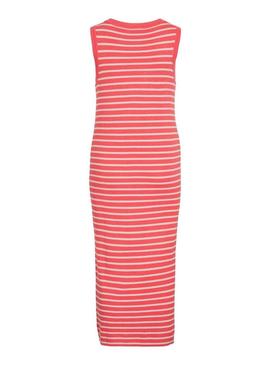 Vestido Vila Zicha coral para mulher.