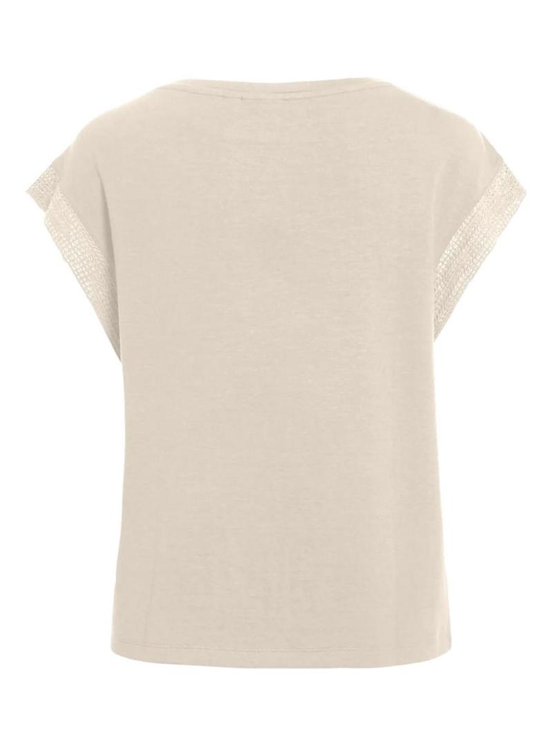 Camisa Vila Vibilea bege para mulher.