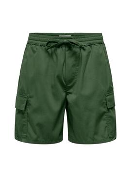  Bermuda Only and Sons Onskal verde para homem