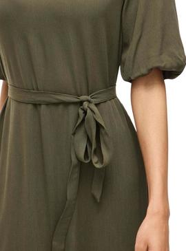 Vestido Vila Vipaliva verde para mulher