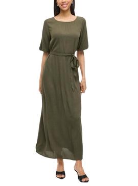 Vestido Vila Vipaliva verde para mulher