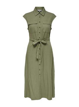 Vestido Only and Sons Lima verde para mulher.